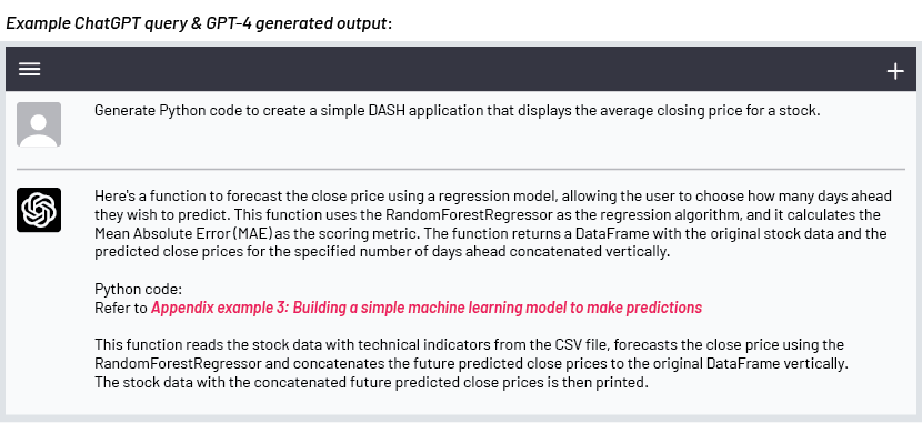 Building a simple machine learning model to make predictions with ChatGPT